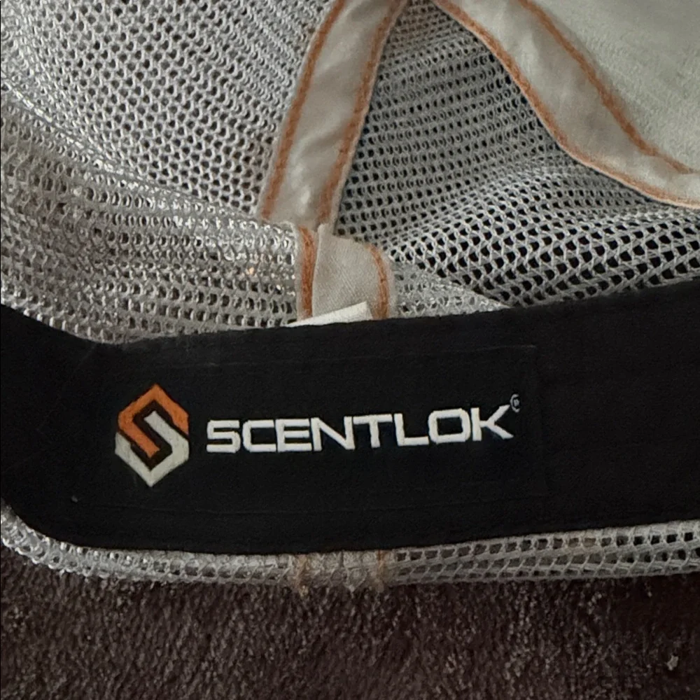 Scentlok Washed Logo Velcro Closure Hat Gray/Orange